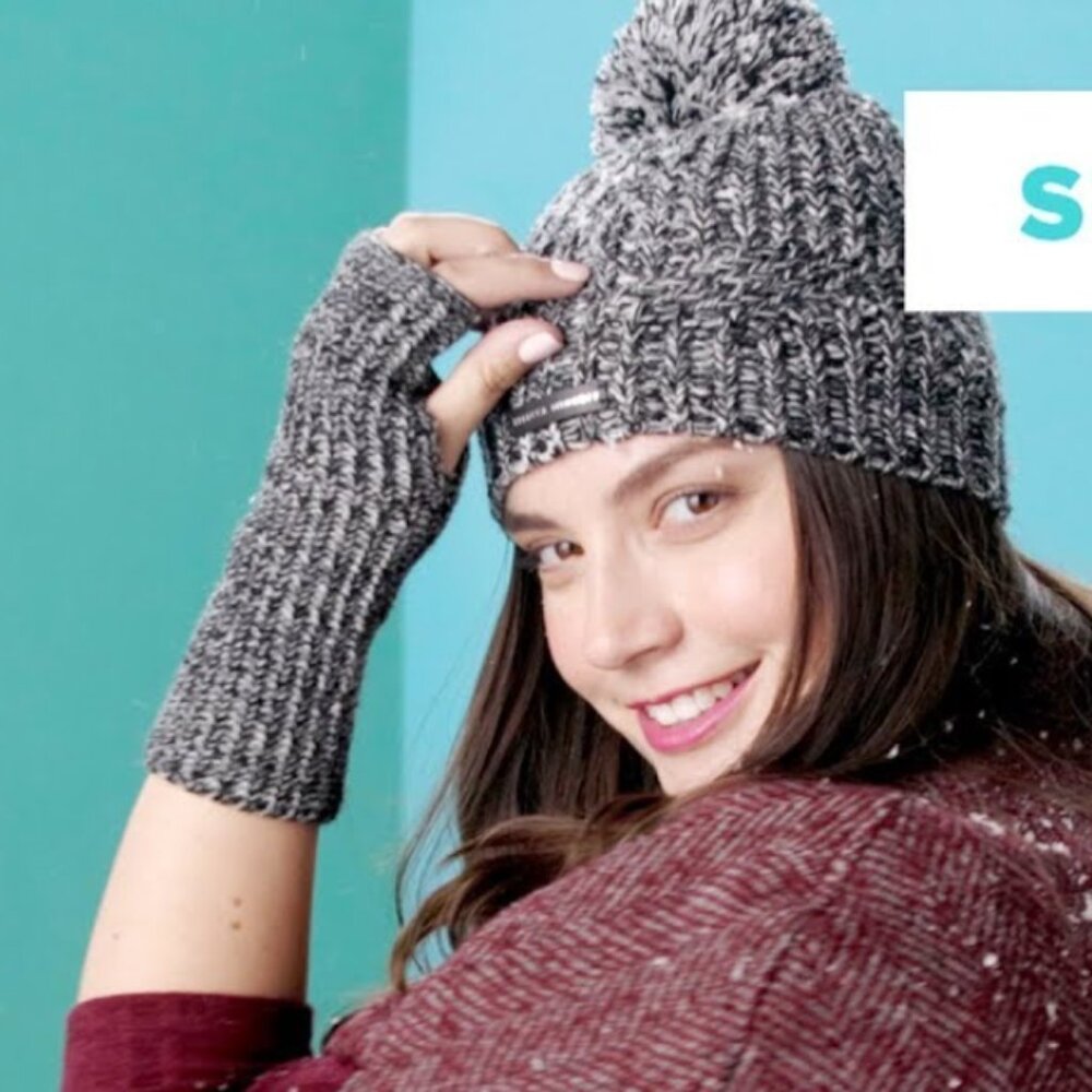 🙌 2/$55 NWT Rebecca Minkoff Marled 2pc Set Beanie Hat & Arm Warmer $70.00